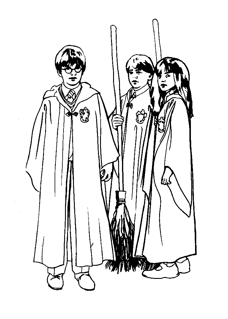Plansa de colorat cu Harry Potter 180 91